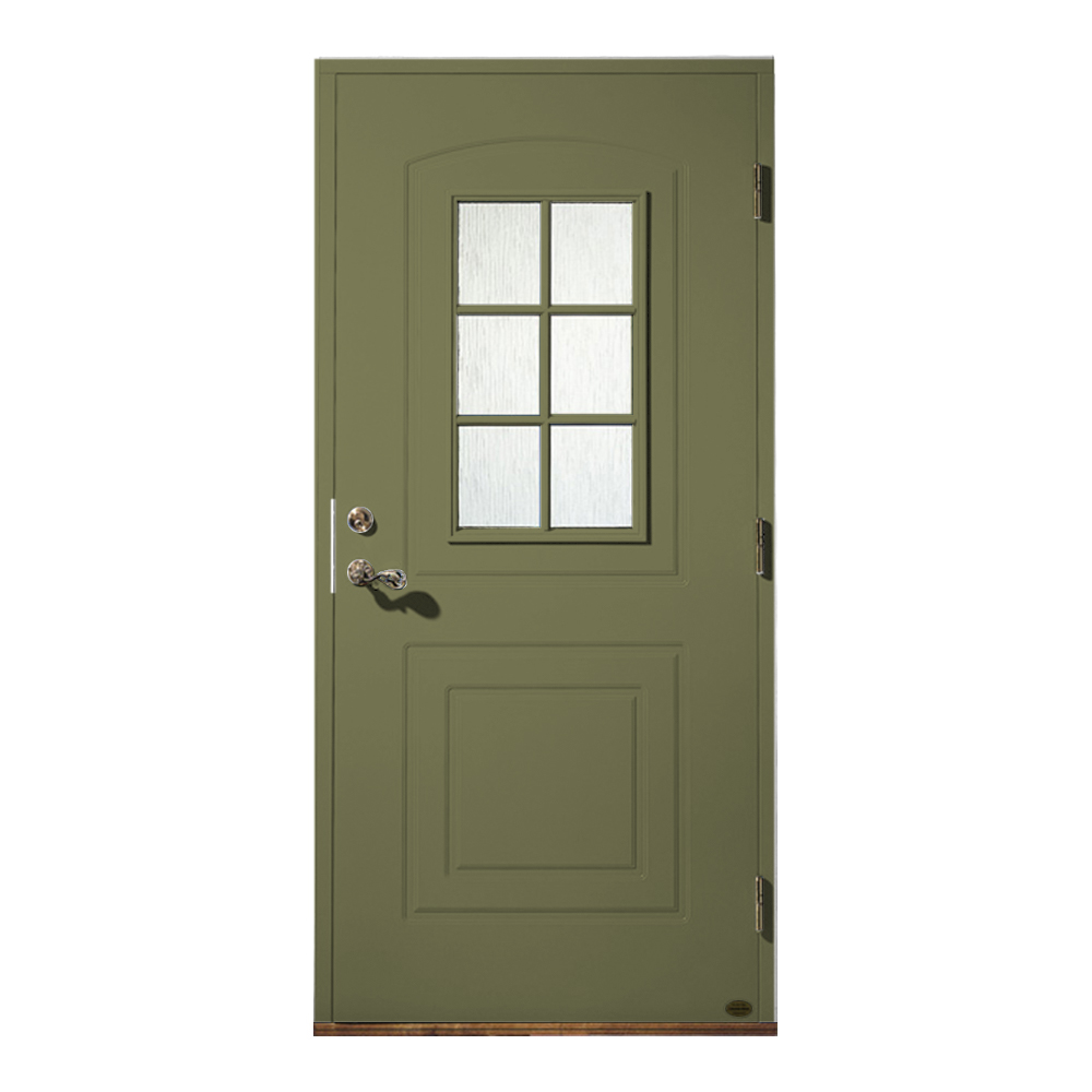 Ytterdörr Leksandsdörren Västanvik Glas Eco74 RC2N