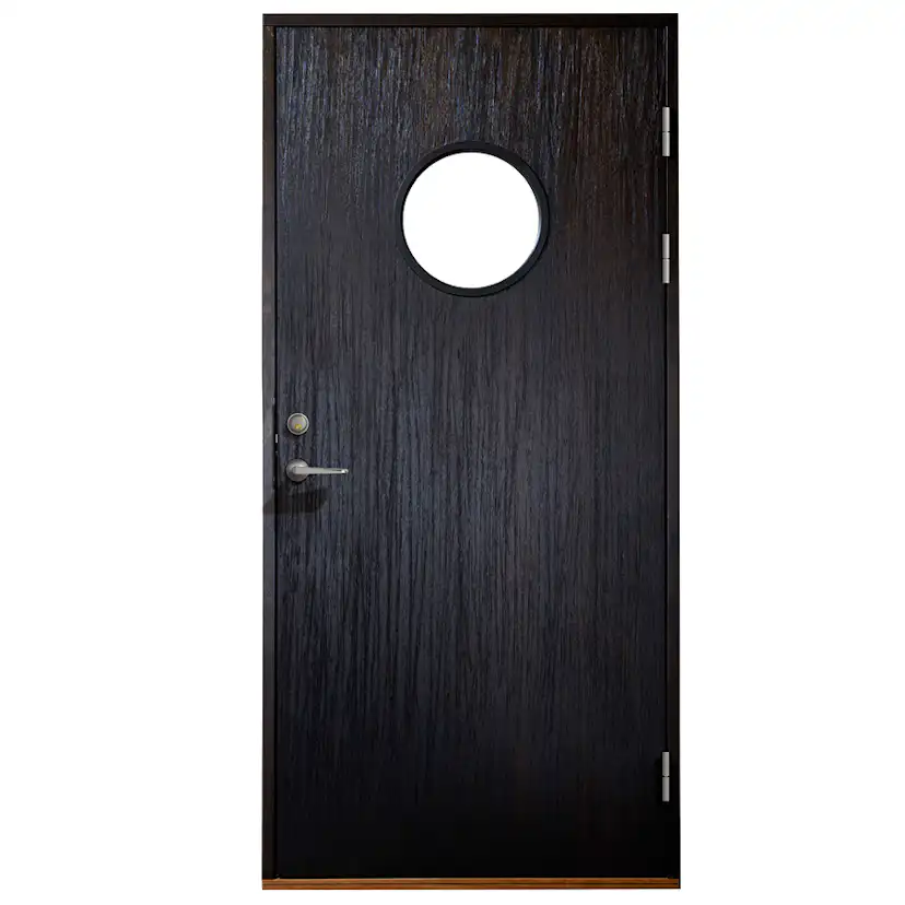 Ytterdörr SnickarPer 1401G Texture Svart Laserad Klarglas