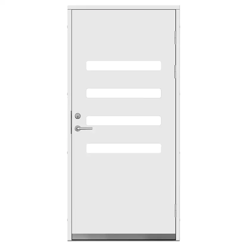 Ytterdörr SnickarPer 2110G Klarglas Vit