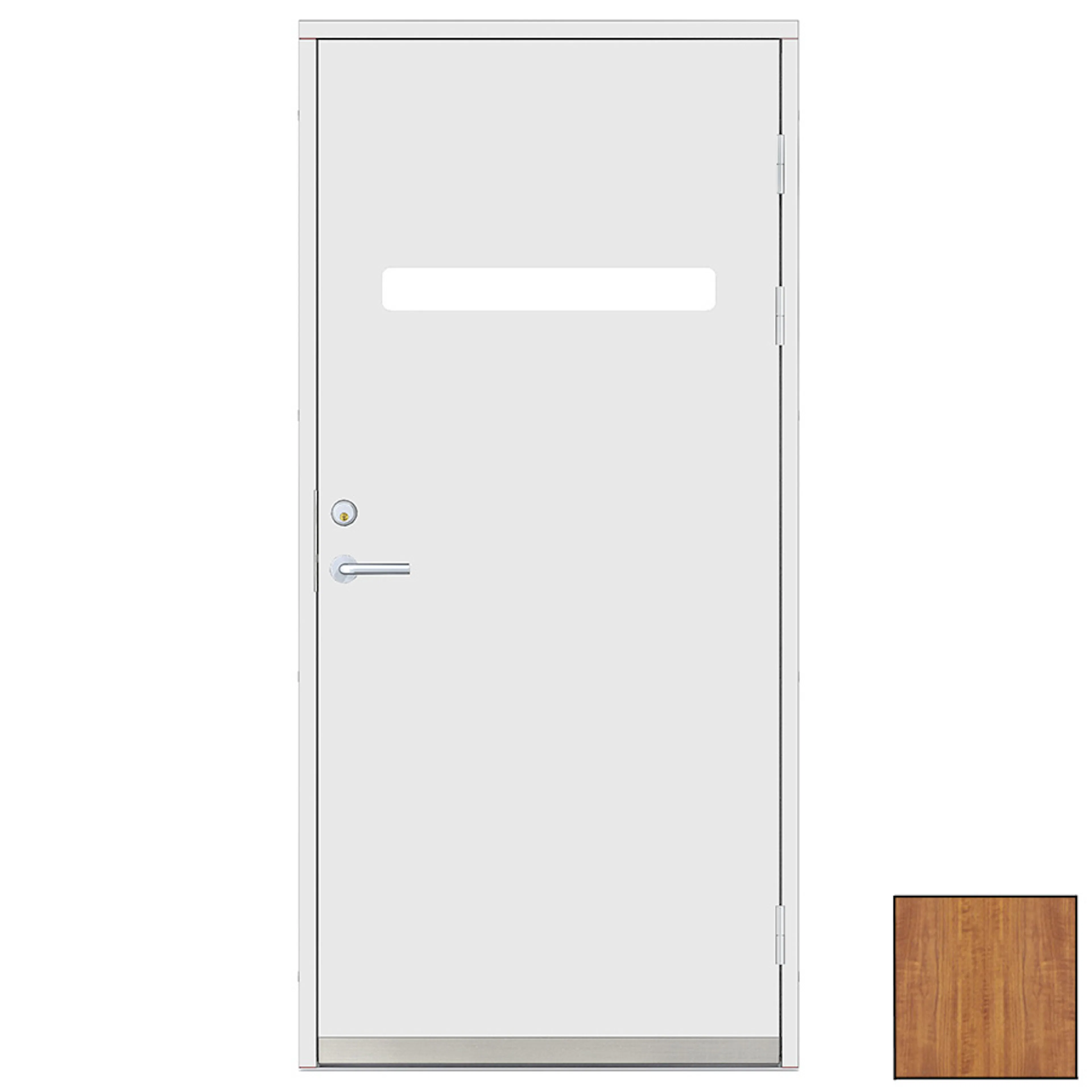 Ytterdörr SnickarPer 2130G Teak Klarglas