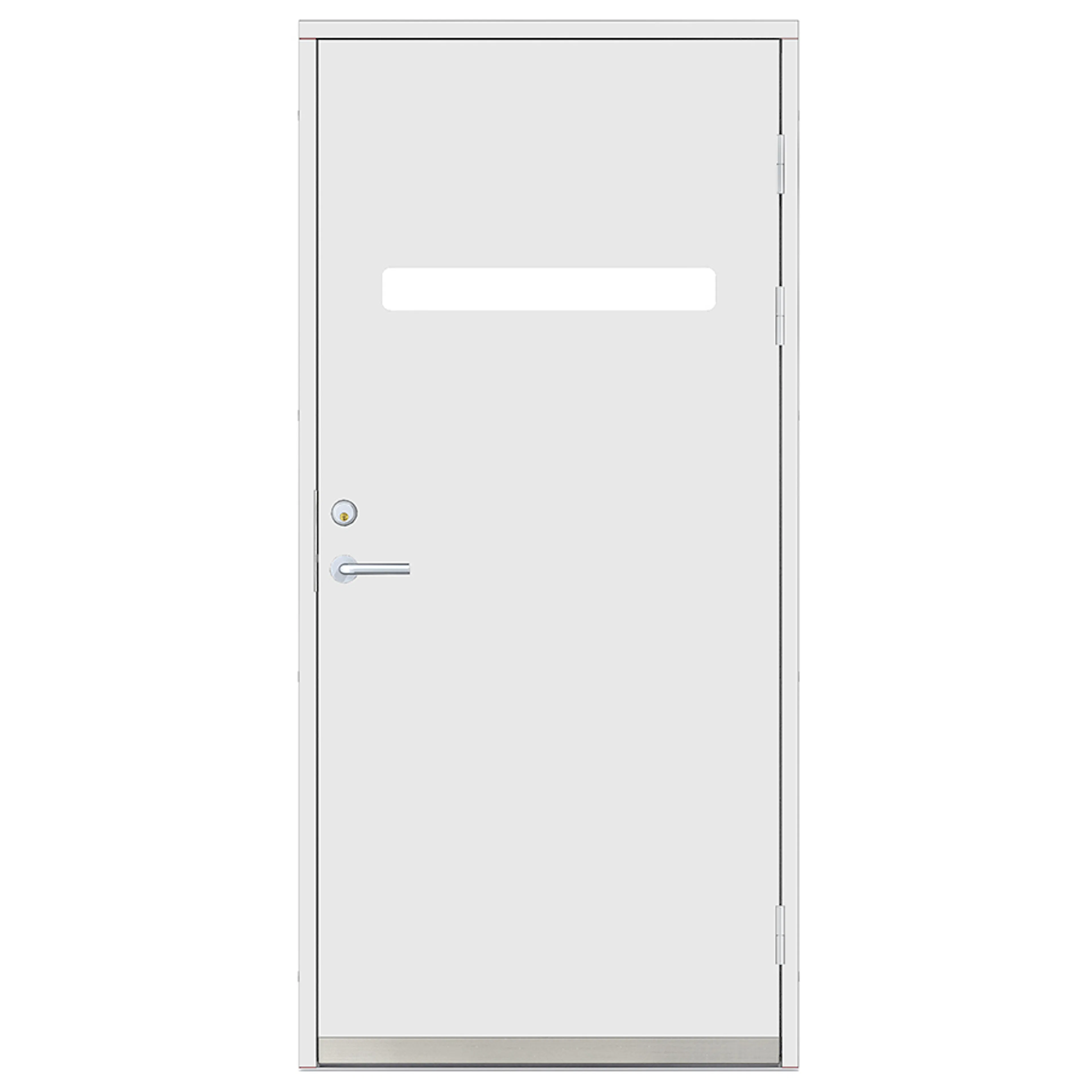 Ytterdörr SnickarPer 2130G Klarglas Vit