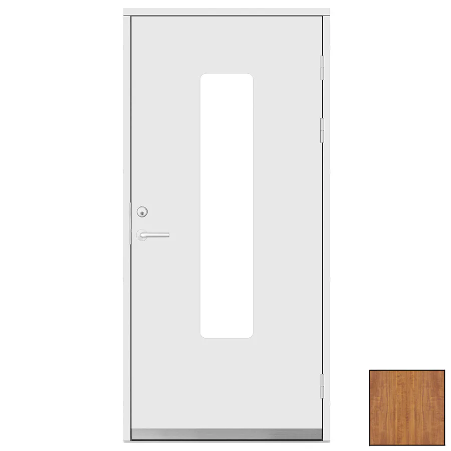 Ytterdörr SnickarPer 2150G Teak Klarglas