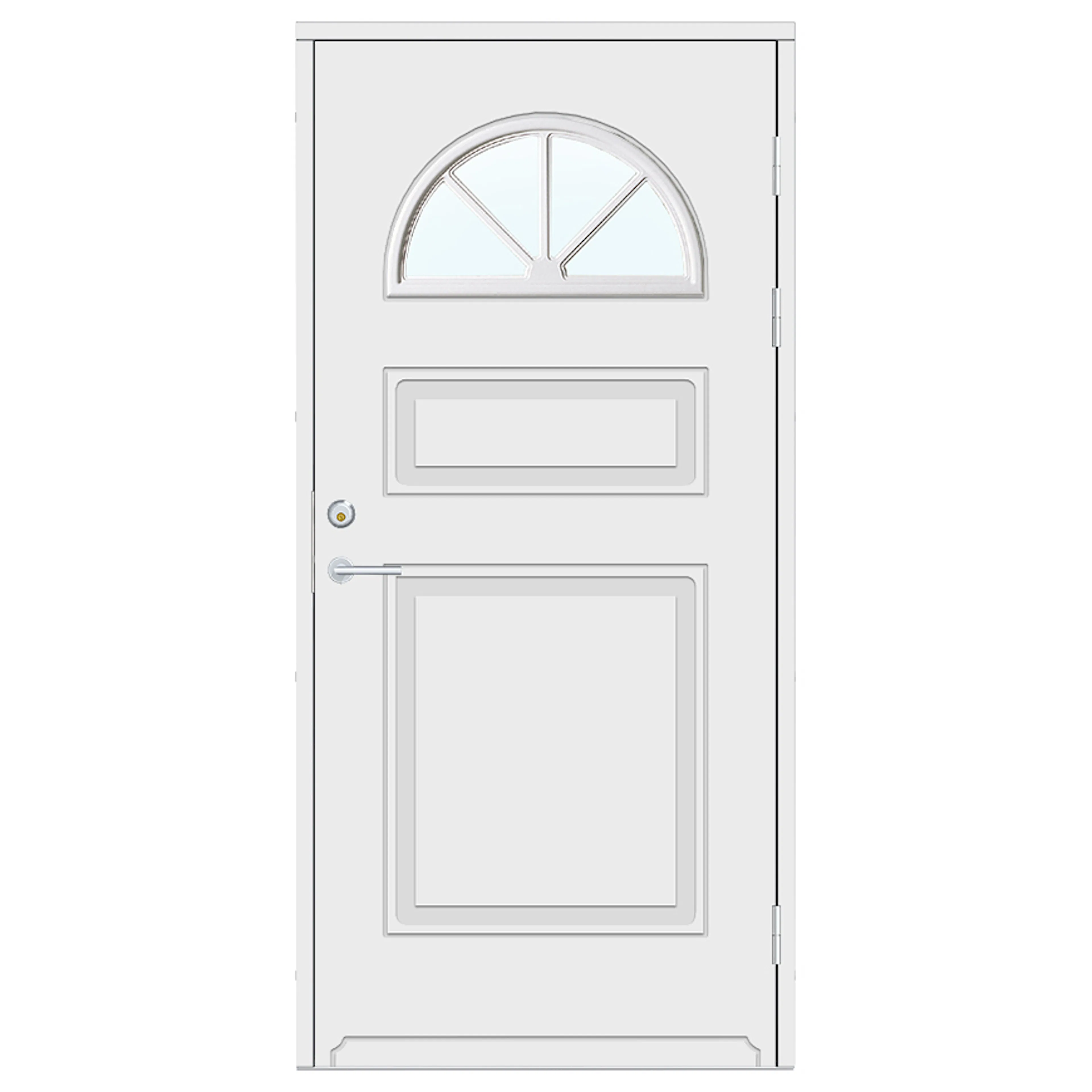 Ytterdörr SnickarPer 254G Klarglas Vit