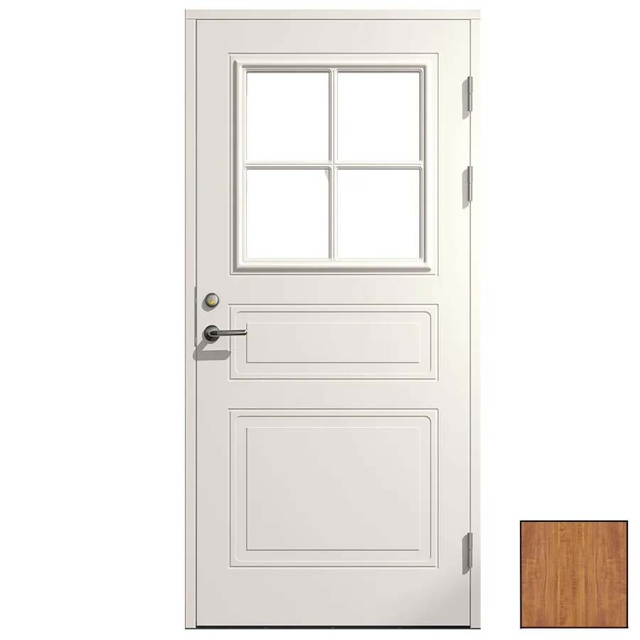 Ytterdörr SnickarPer 273G Teak Klarglas