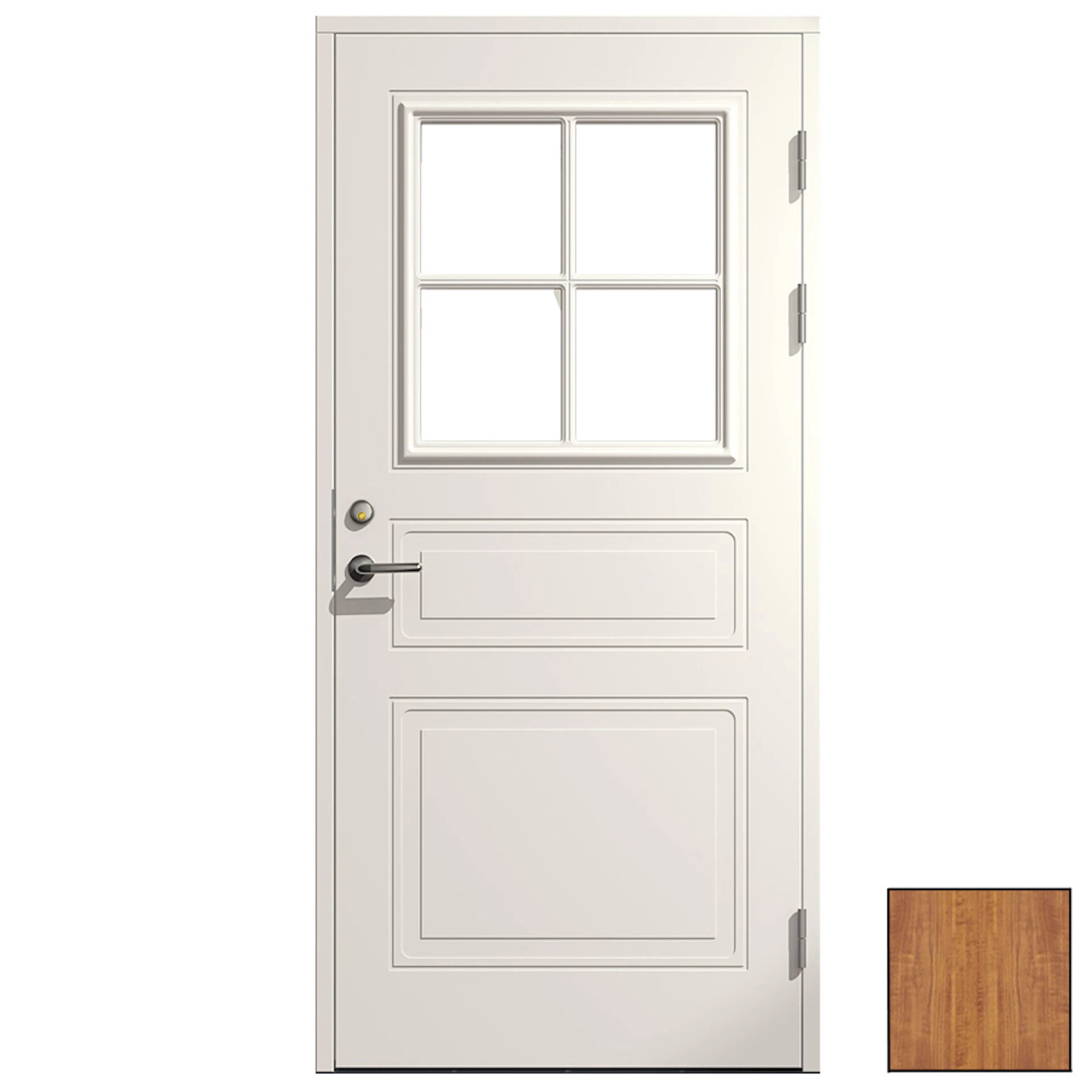 Ytterdörr SnickarPer 273G Teak Klarglas