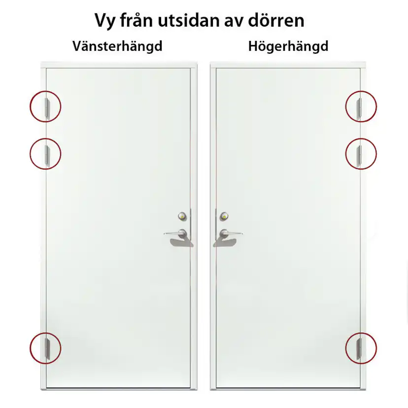 Ytterdörr SnickarPer 28G Sinus Klarglas Vit