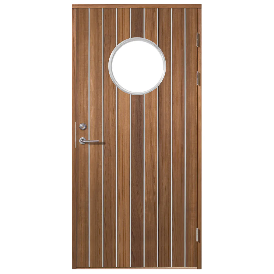 Ytterdörr SnickarPer 51G Spine Classic Teak Klarglas