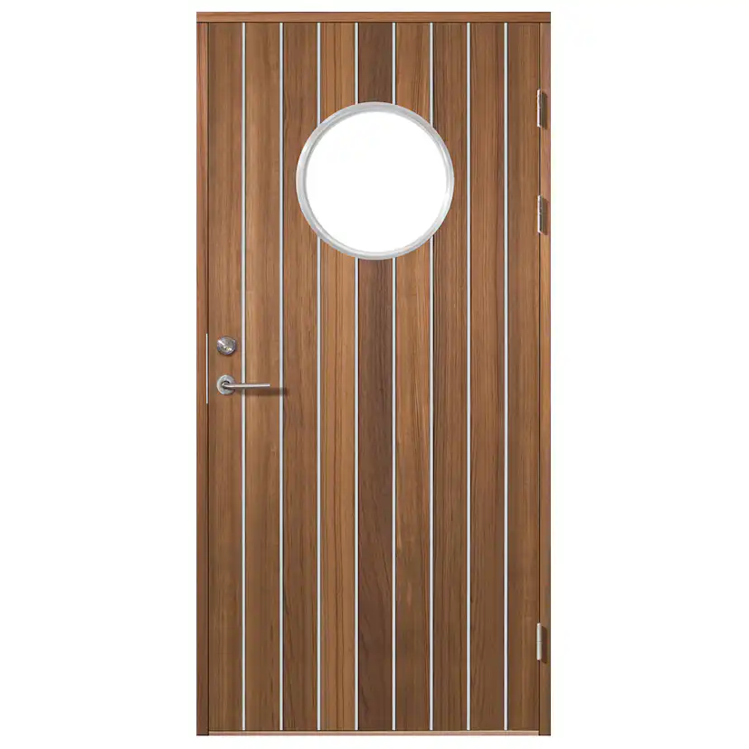 Ytterdörr SnickarPer 51G Spine Classic Teak Klarglas