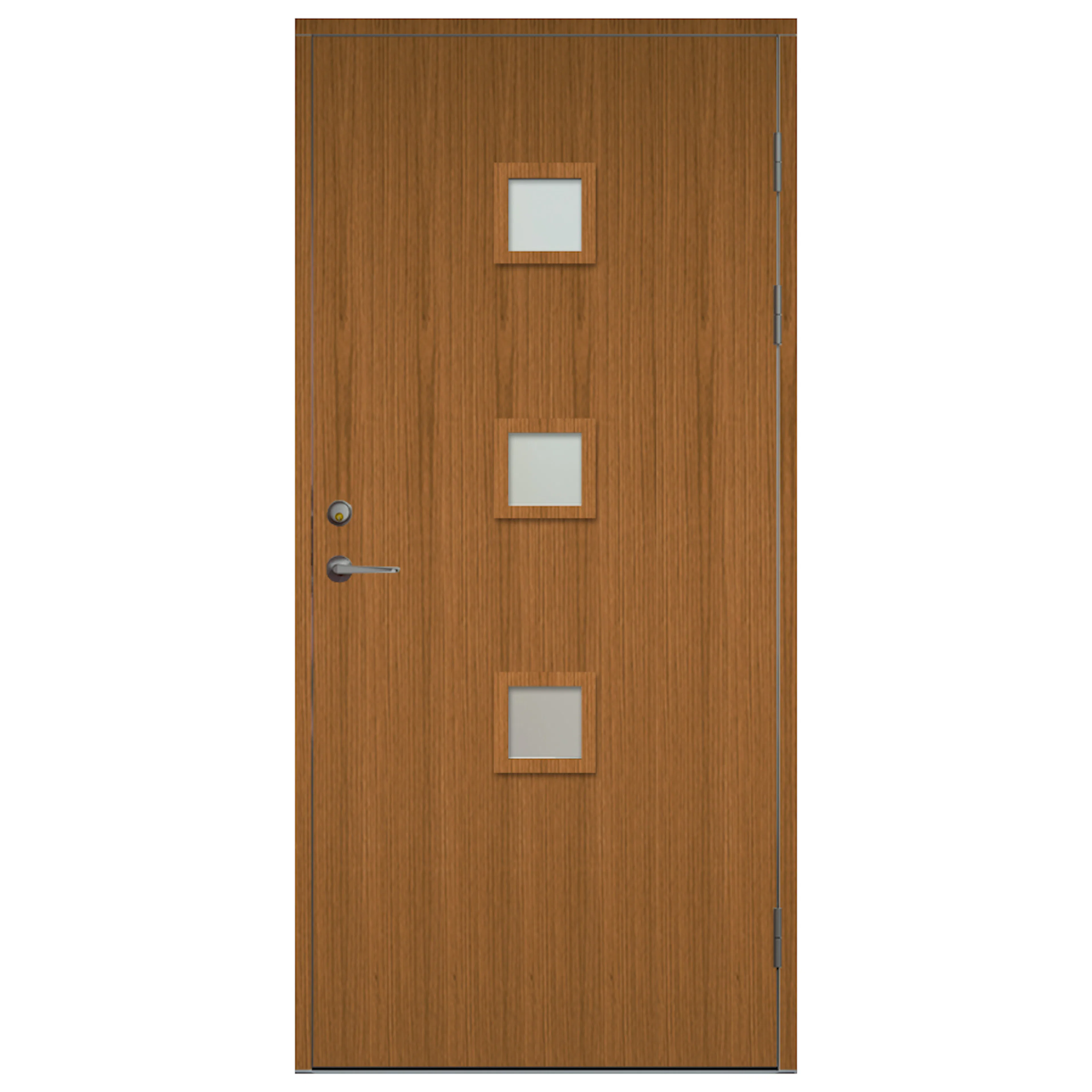 Ytterdörr SnickarPer 567G Teak Klarlgas