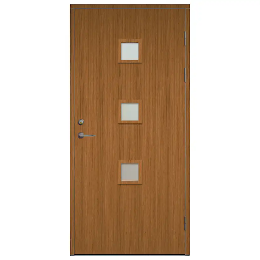 Ytterdörr SnickarPer 567G Teak Klarlgas