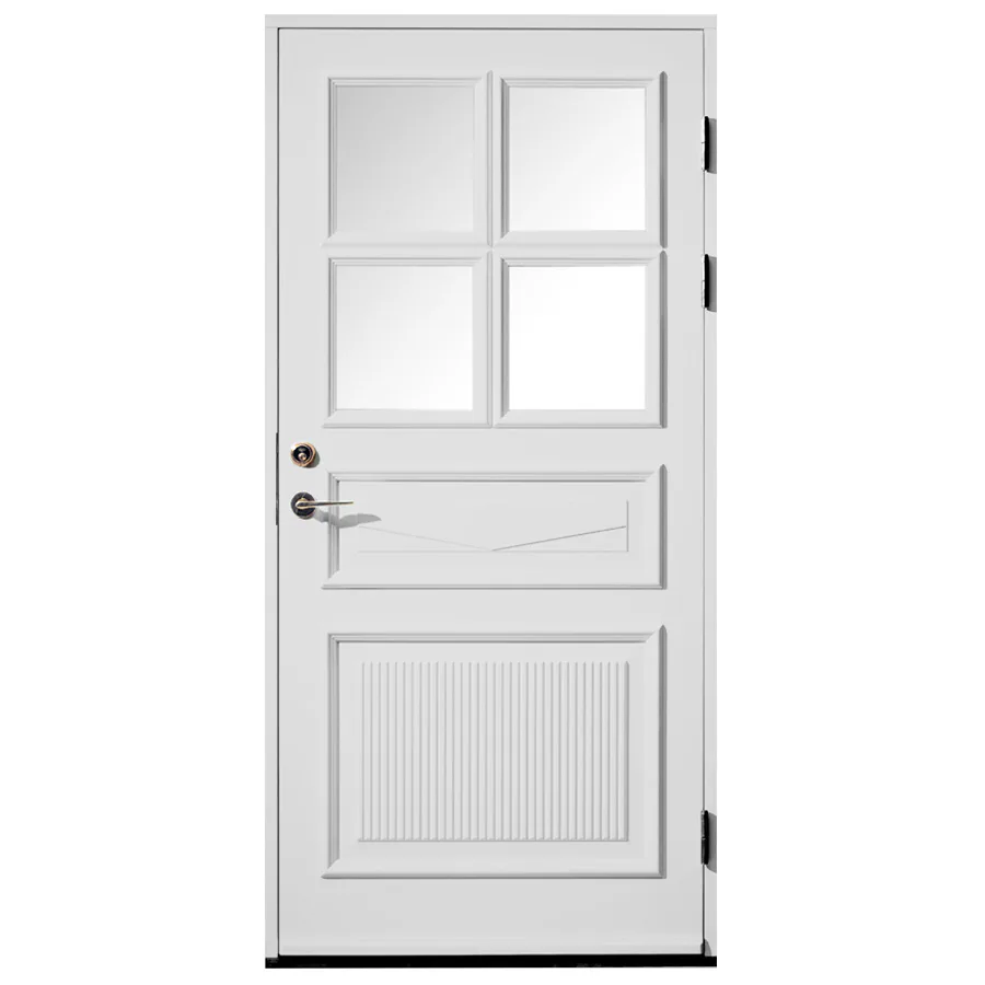 Ytterdörr SnickarPer 63G Klarglas Vit