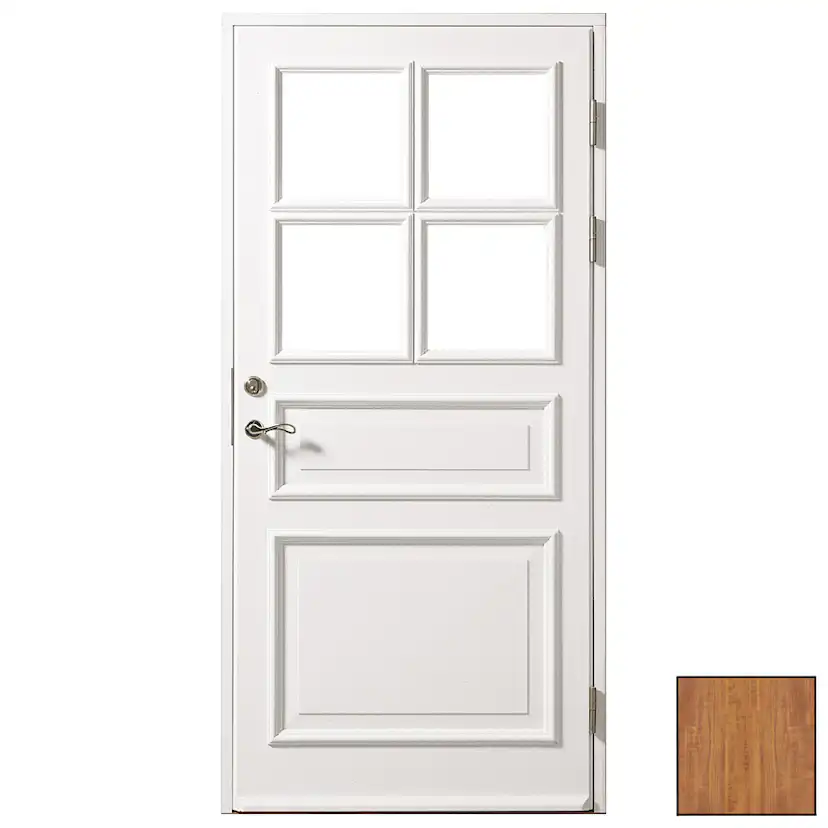 Ytterdörr SnickarPer 73G Teak Klarglas