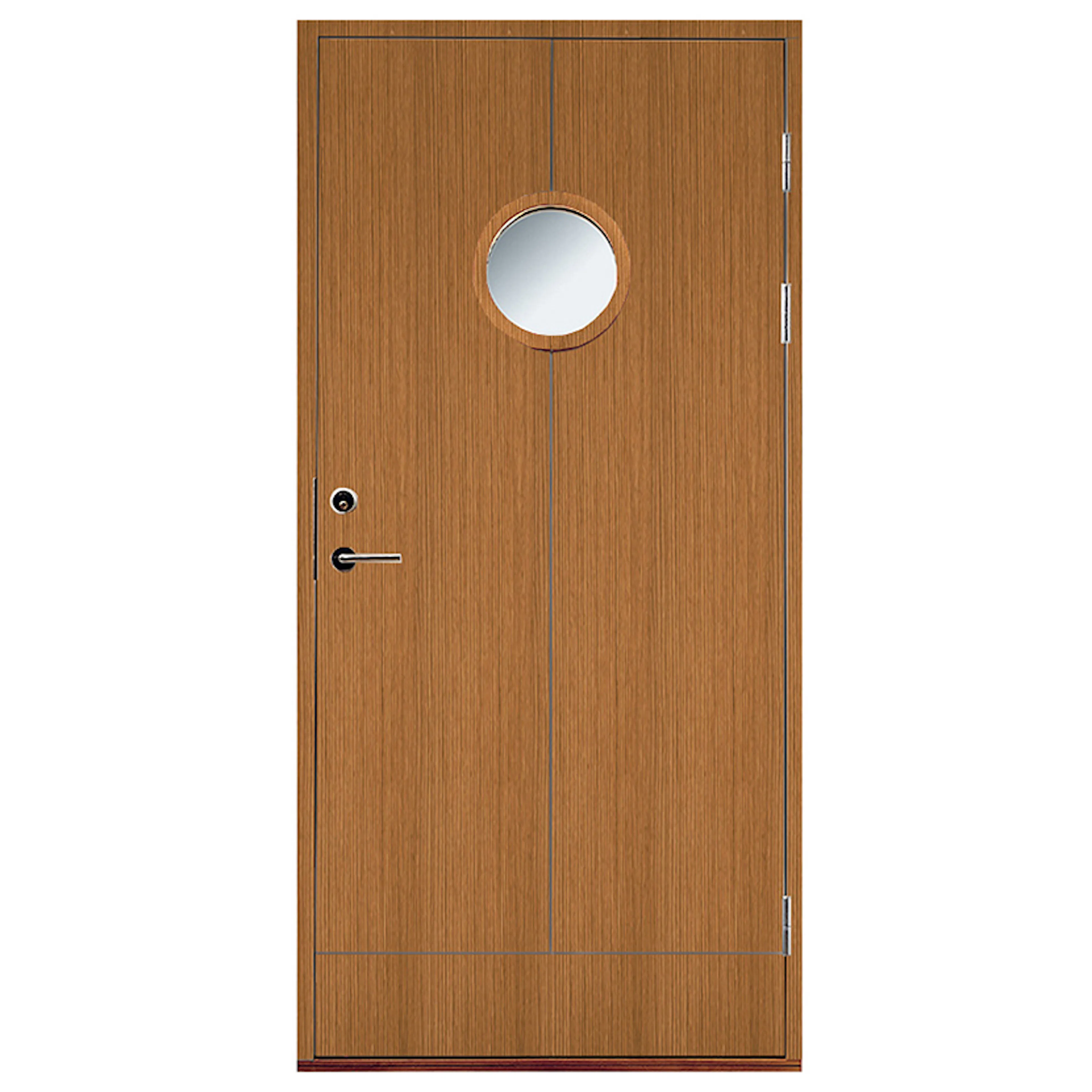 Ytterdörr SnickarPer 9G Helsinki Teak Klarglas