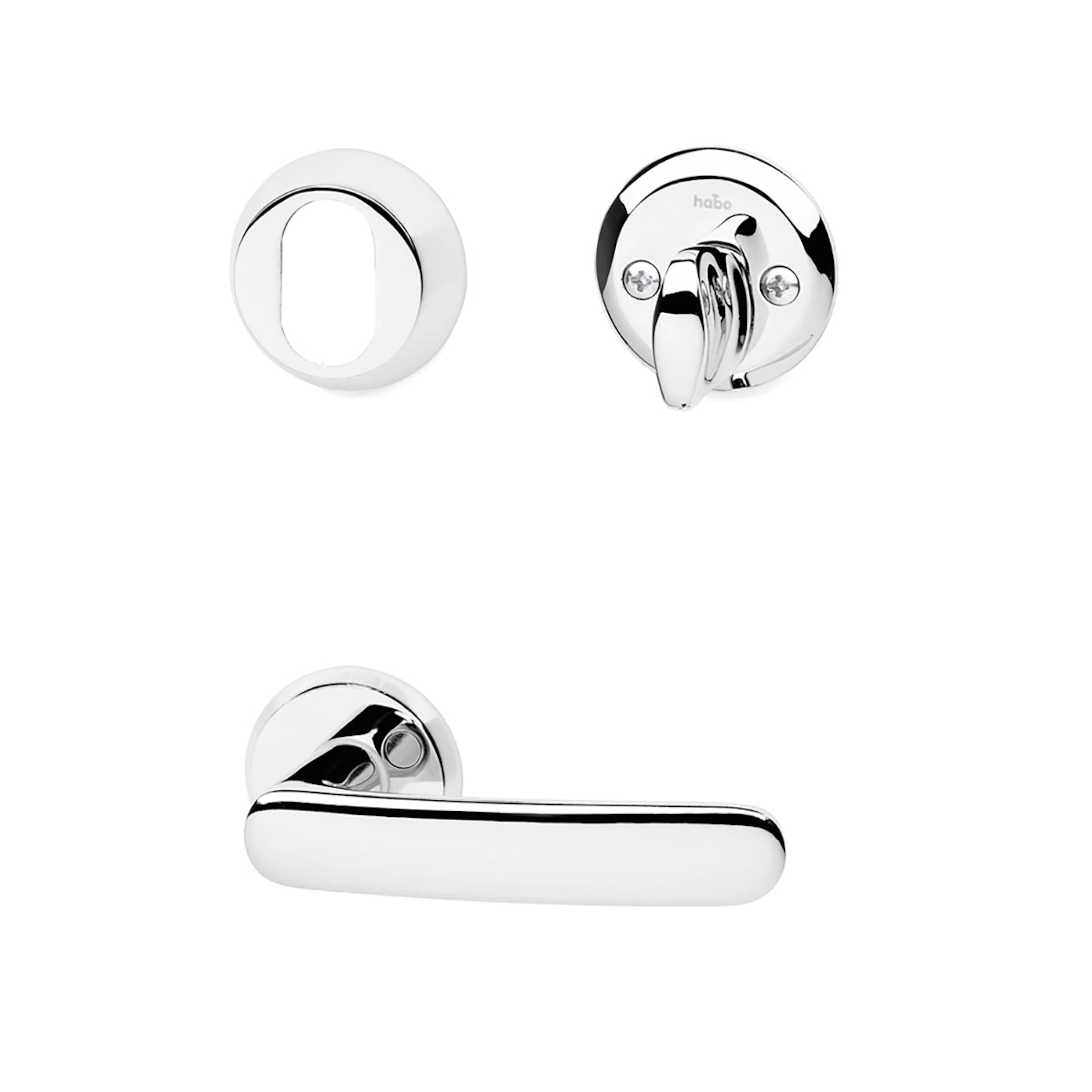 Ytterdörrhandtag Habo A2560 Krom