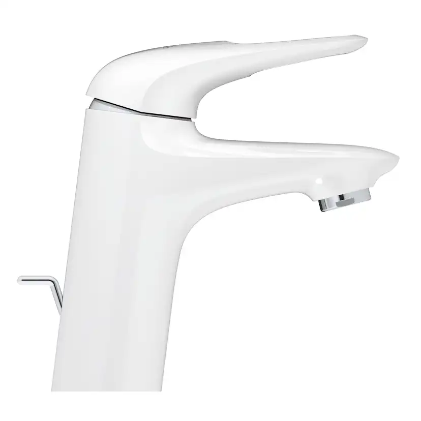 Tvättställsblandare Grohe Eurostyle Vit med Lyftventil