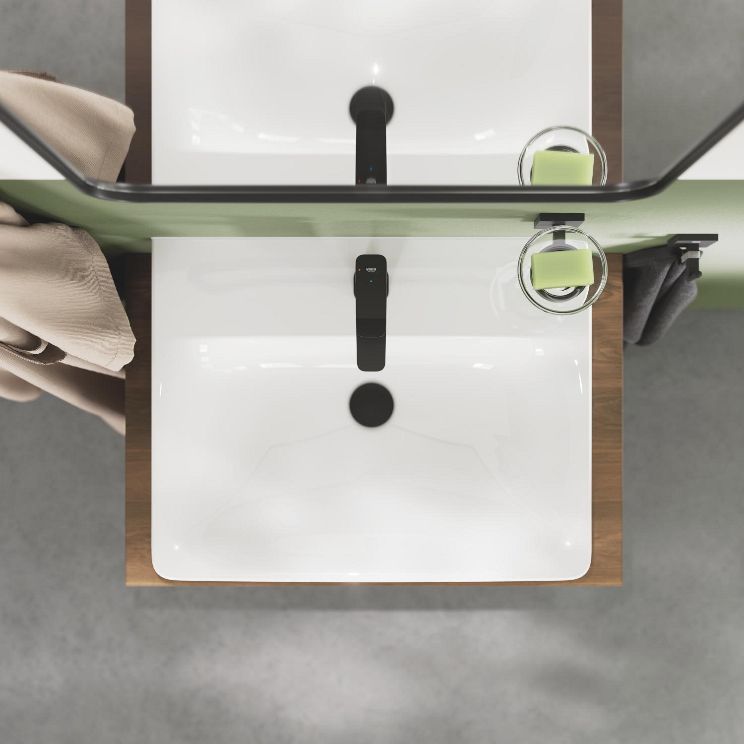 Tvättställsblandare Grohe Dice M med Kallstart och Bottenventil